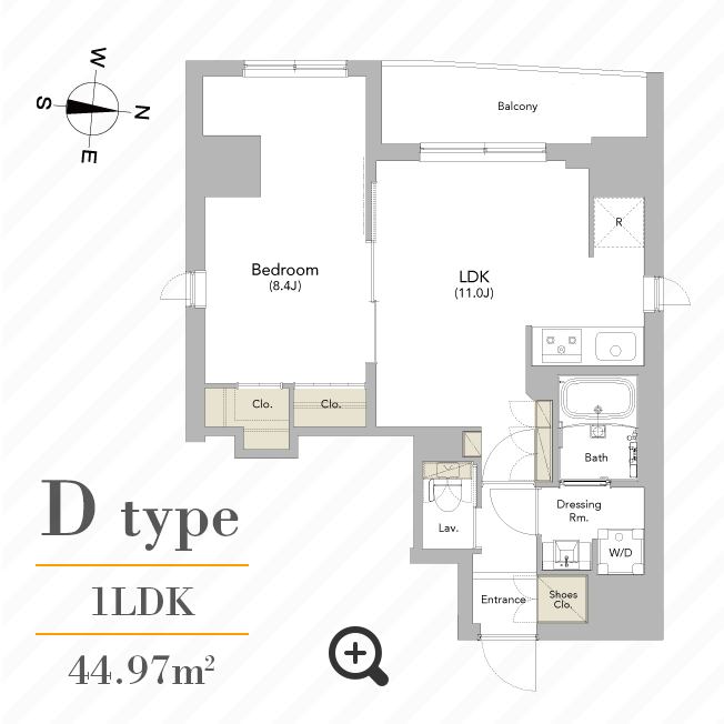 D type 間取り図